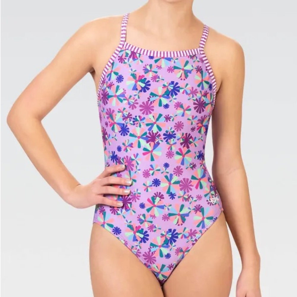 DOLFIN Uglies Purple Pinwheel One Piece Size 30